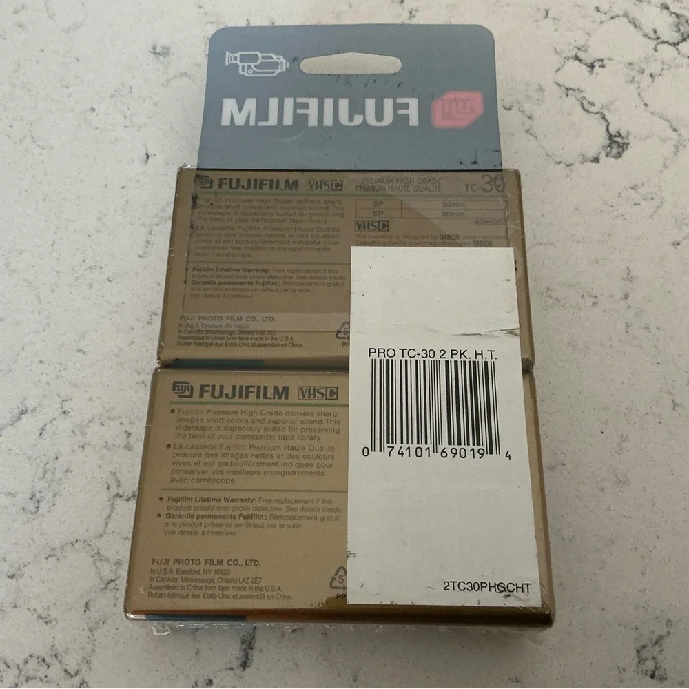 Fujifilm PRo VHSC premium high grade for comcorders TC-30 pack of two